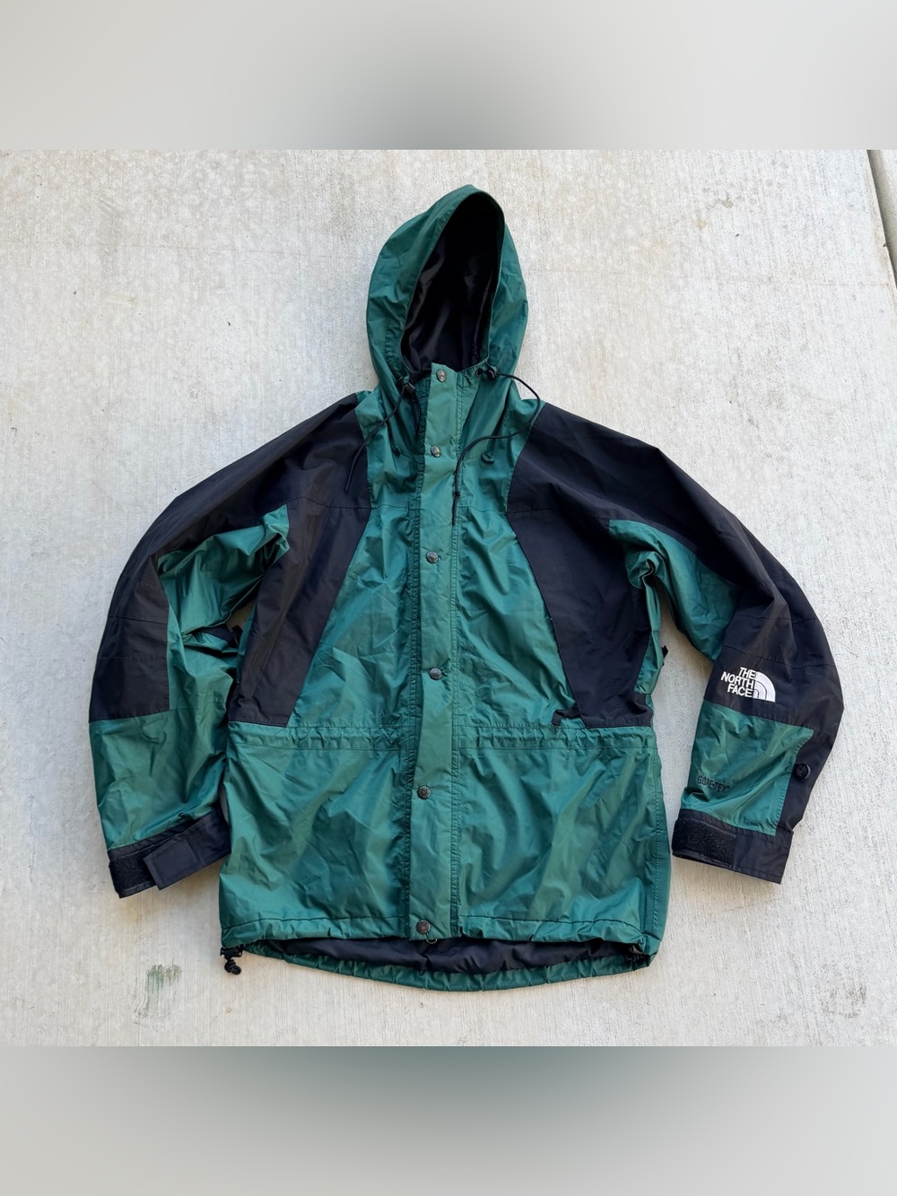 Vintage North Face Gore Tex Mountain Light 90s Green Size Small